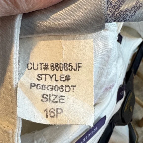 NYDJ White Linen Straight-Leg Trouser - Picture 12 of 12